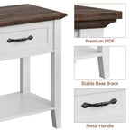 Table de chevet, Table d'appoint polyvalente pour chambre, Table de chevet en bois avec 1 tiroir et étagère de rangement ouverte, Bureau, Canapé, Petits espaces