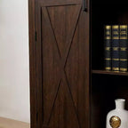 Meuble de rangement autoportant pour salle à manger, buffet avec portes coulissantes, étagères ouvertes et cachées, quincaillerie de qualité, meuble bar à vin