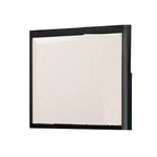 Miroir de commode avec design biseauté, bois massif gris cendré 38x42