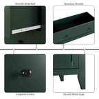 Commode à 5 tiroirs pour chambre à coucher, commode en bois de 80 cm de large avec poignées en métal, chiffonnier haut, organiseur de rangement pour vêtements pour chambre à coucher