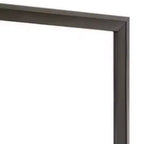 Miroir de commode, cadre biseauté de 35 pouces, bois marron