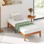 Okak Natural Solid Wood Platform Bed Frame with Noise-Free Design,Primary Bedroom Bed,No Spring Box Needed