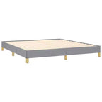 Cadre de lit Gris clair 100% polyester, contreplaqué, bois composite King