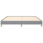 Cadre de lit Gris clair 100% polyester, contreplaqué, bois composite King