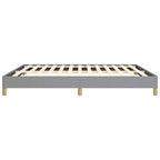 Cadre de lit Gris clair 100% polyester, contreplaqué, bois composite King