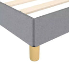 Cadre de lit Gris clair 100% polyester, contreplaqué, bois composite King