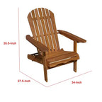 Chaise d'extérieur, dossier à lattes, bois brun naturel