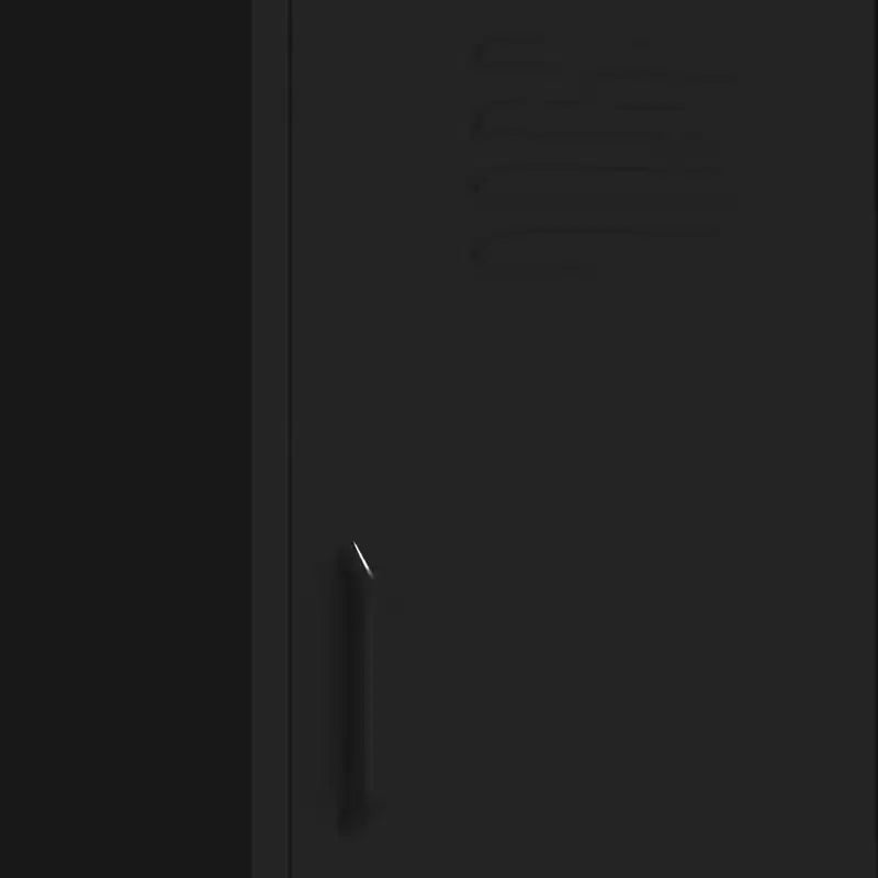 Armoire de rangement, classeur autoportant avec étagères pour bureau, en acier
